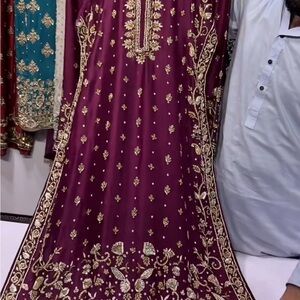 Embroidered Purple Dress